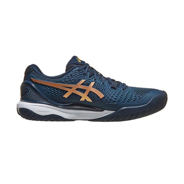 Asics men's tennis shoes Gel Resolution 9 French Blue/Gold